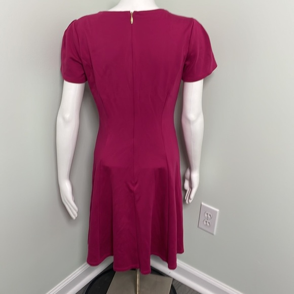 Draper James Ponte A Line Cranberry Dress - Picture 5 of 8